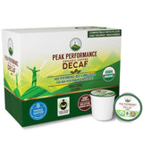 USDA Organic Decaf Coffee Pods - Compatible with K-Cup and Keurig Machines - High Altitude Decaf Coffee - Fair Trade Beans Medium Roast Single Serve