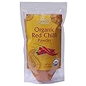 Jiva Organics Organic Red Chili Powder 7 ounce Bag - Extra Hot, Ground Indian Chillies, 100% Natural & Non-GMO