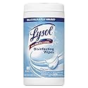 LYSOL 89346CT Disinfecting Wipes, Crisp Linen Scent, 7 x 8, 80/Canister, 6 Canister/Carton
