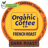 Organic Coffee Co. OneCUP French Roast 12 Ct Dark Roast Compostable Coffee Pods, K Cup Compatible including Keurig 2.0