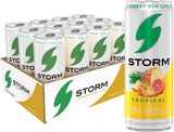 STORM Tropical, Fitness & Wellness Energy Drink, 12 Fl Oz (Pack of 12)