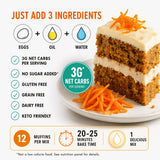Good Dees Low Carb Baking Mix, Carrot Muffin & Cake Mix, Keto Baking Mix, No Sugar Added, Gluten Free, Dairy-Free, Diabetic (Pack of 1)