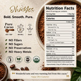 OhmYes Mocha Mushroom Coffee with Pure Cacao | Organic 11 Mushroom Adaptogen Blend (Lions Mane, Reishi, Chaga, Cordyceps) | Premium Chocolate Dark