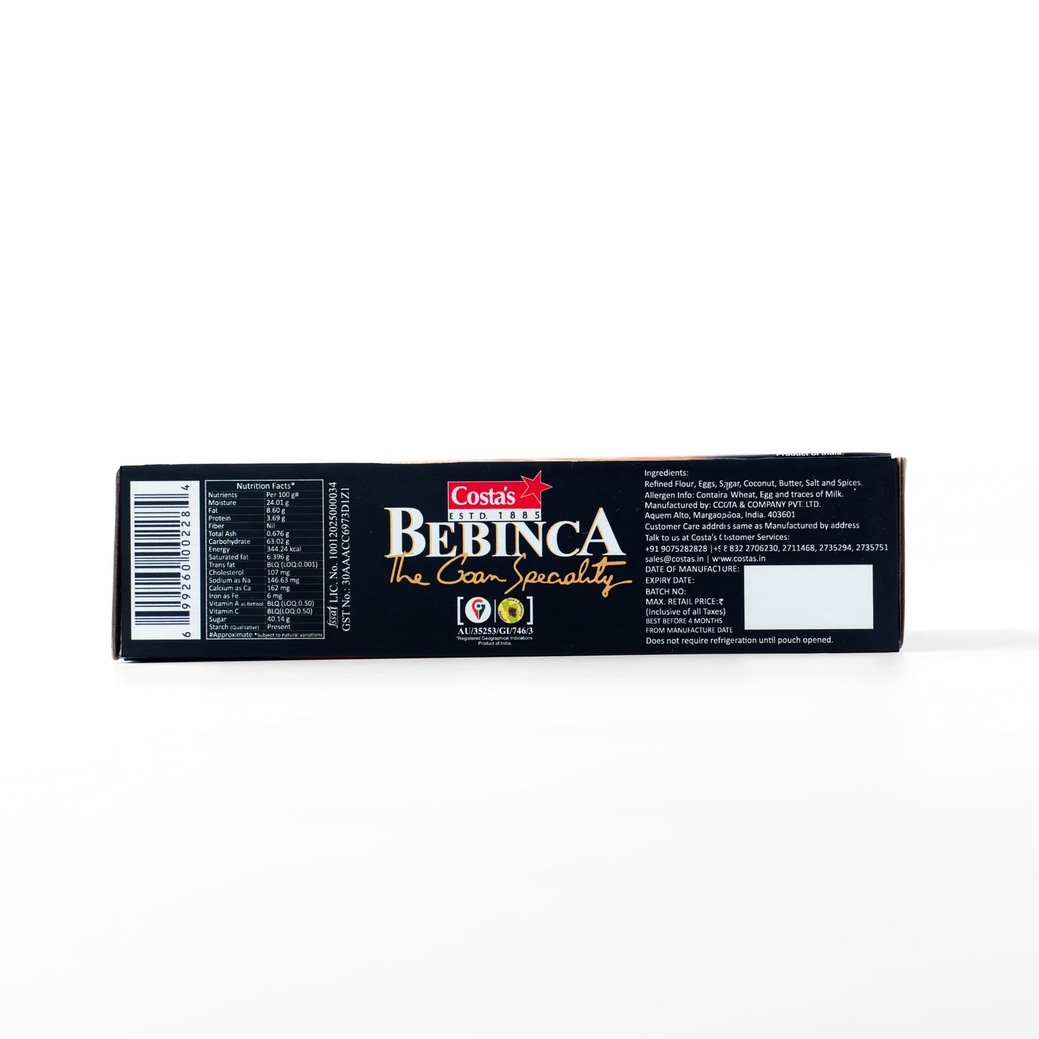 Costa's Bebinca 500g(Pack of 2)