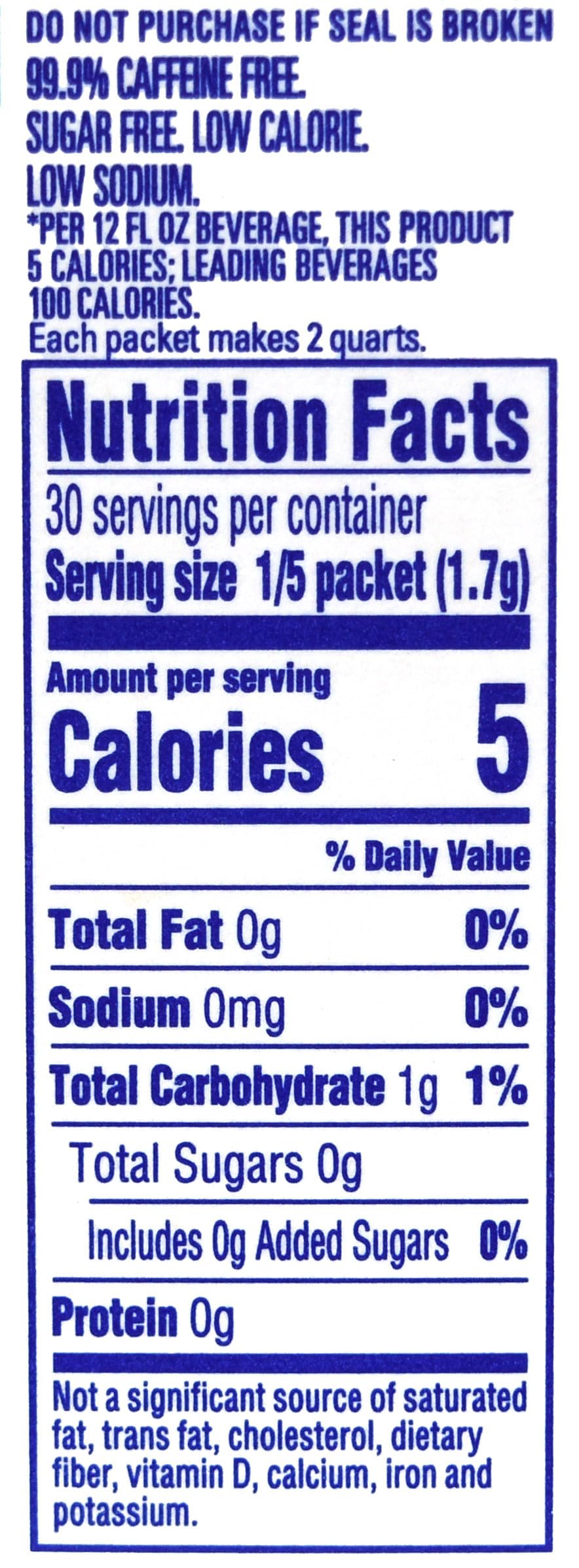 Crystal Light Decaf Lemon Iced Tea Natural Flavor Drink Mix, 12-Quart Canister (Pack of 5)