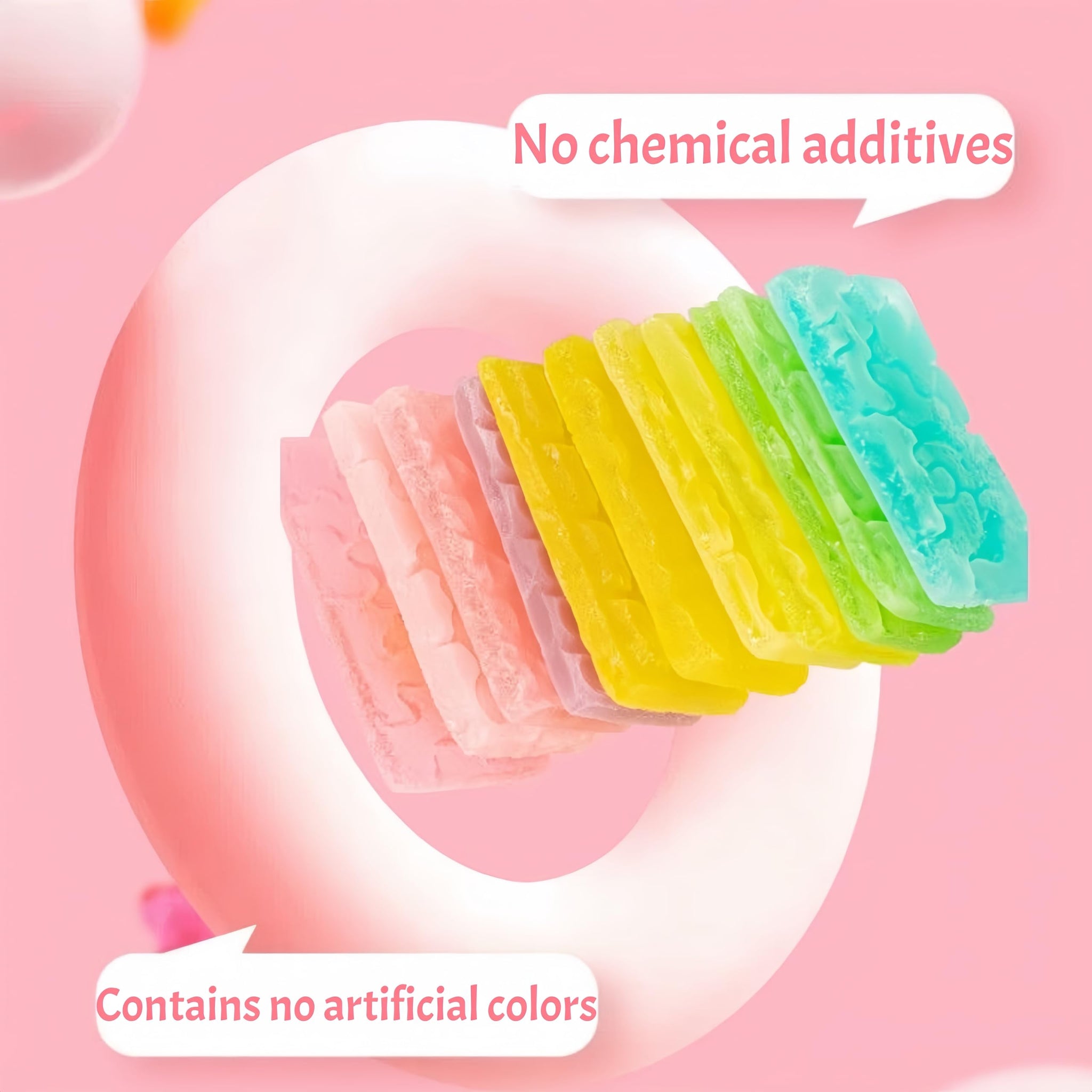 Japanese Gemstone Candy Candies - Thin & Crispy Crystal Clusters with Chewy Centers, Individually Wrapped, Assorted Fruit Flavors, ASMR Snack, Perfect