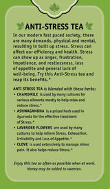 Herbal Cup Ayurveda Tea, Organic Anti-Stress, No Caffeine Herbal Supplement (Anti-Stress, 16 Count (Pack of 6))
