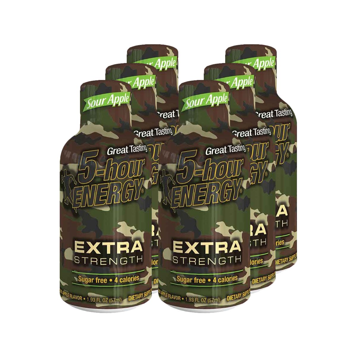 5 Hour Energy, Extra Strength Sour Apple, 6 Count