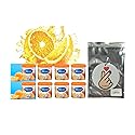 My Shaldan Air Freshener V8 - Orange x8 cans Real Fruit Aroma by ST. Corporation, Japan, Original Classic Formula, and YirehStore Finger Heart Lemon