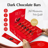 Red Delight Dark Chocolate Snack Size Bars - 0.92 oz, Pack of 24, Diamond-Shaped Keto Chocolate Bars - Keto Candy - Birthday Gift with 14” Plush Teddy