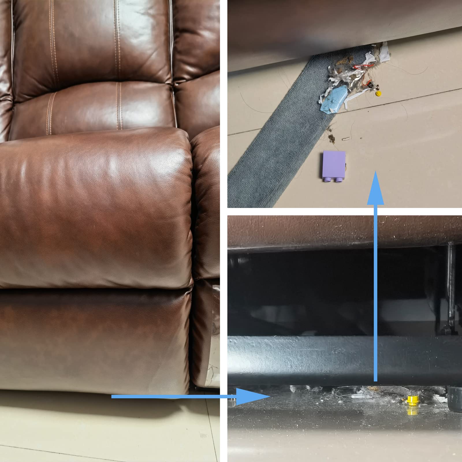 Upgraded Under Appliance Cleaning Gadgets, Microfiber Gap Duster, Skinny Flat Duster with Extendable Pole 26-55 Inches, Suitable for Underneath