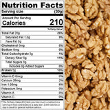 Walnuts, "FRESH N' TASTY" Halves and Pieces Raw, Low-Carb, High-Protein, shelled Fresh, Healthy snack, Gluten free, Dietetic, Vegan, Packed in a 5