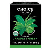 Choice Organics - Organic Japanese Green Tea (6 Pack) - Compostable - Contains Caffeine - 96 Organic Green Tea Bags
