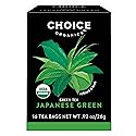 Choice Organic Teas Japanese Green Tea - Compostable - Contains Caffeine - 48 Organic Green Tea Bags (Pack of 3)