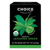 Choice Organic Teas Japanese Green Tea - Compostable - Contains Caffeine - 48 Organic Green Tea Bags (Pack of 3)