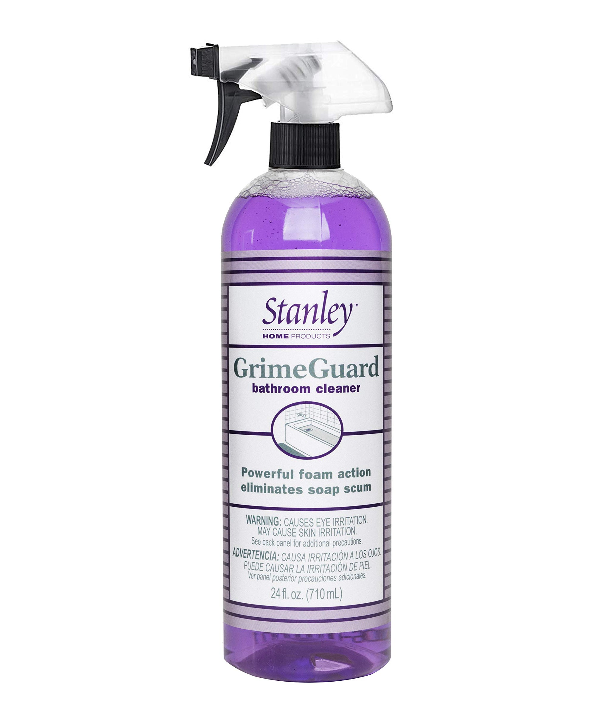 STANLEY HOME PRODUCTS GrimeGuard Bathroom Cleaner - Bleach Free & Non Abrasive Eco Shower & Kitchen Tiles - Cleans Grime (Bottle with Sprayer)