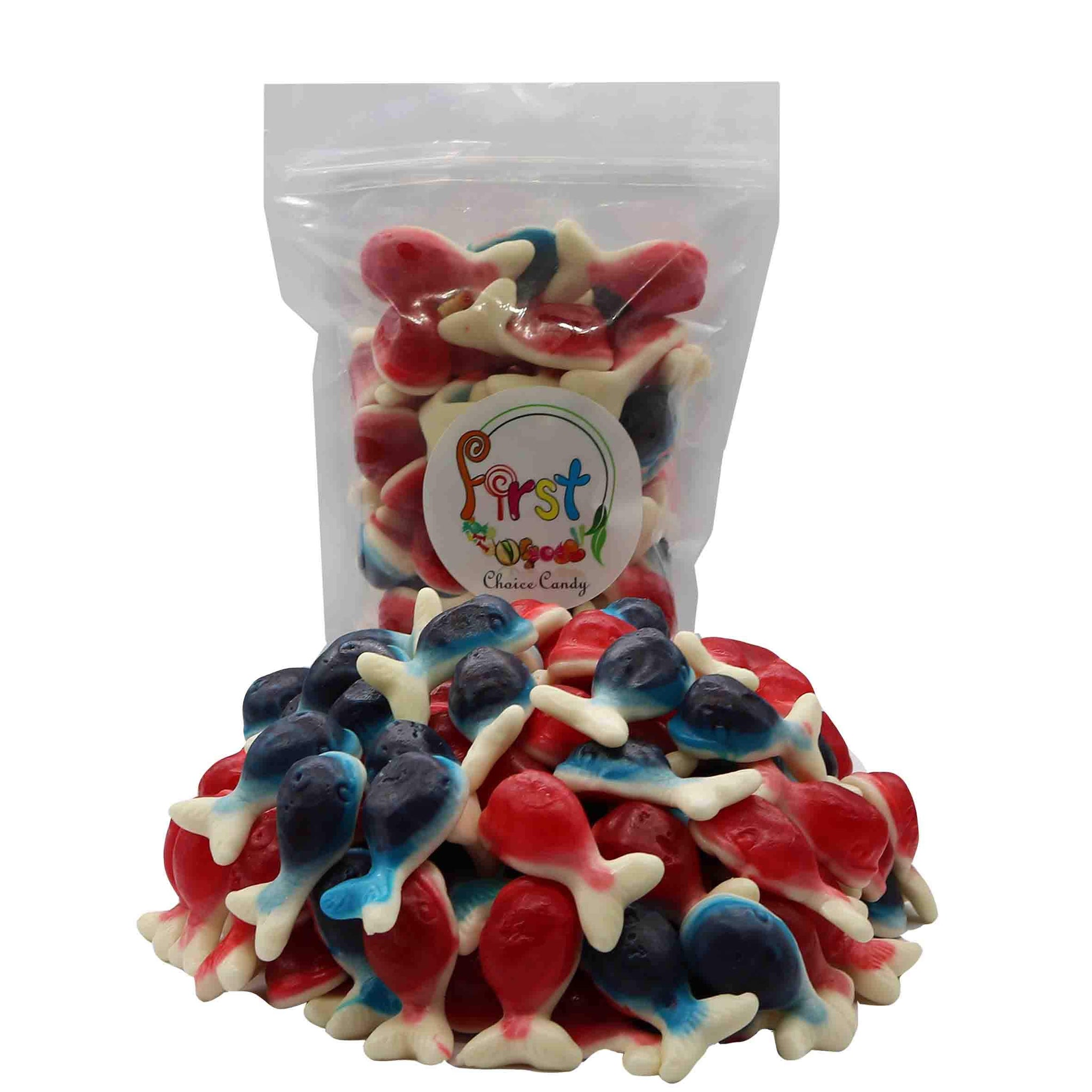 FirstChoiceCandy Jelly Filled Gummy Whales (2 Pound (Pack of 1))