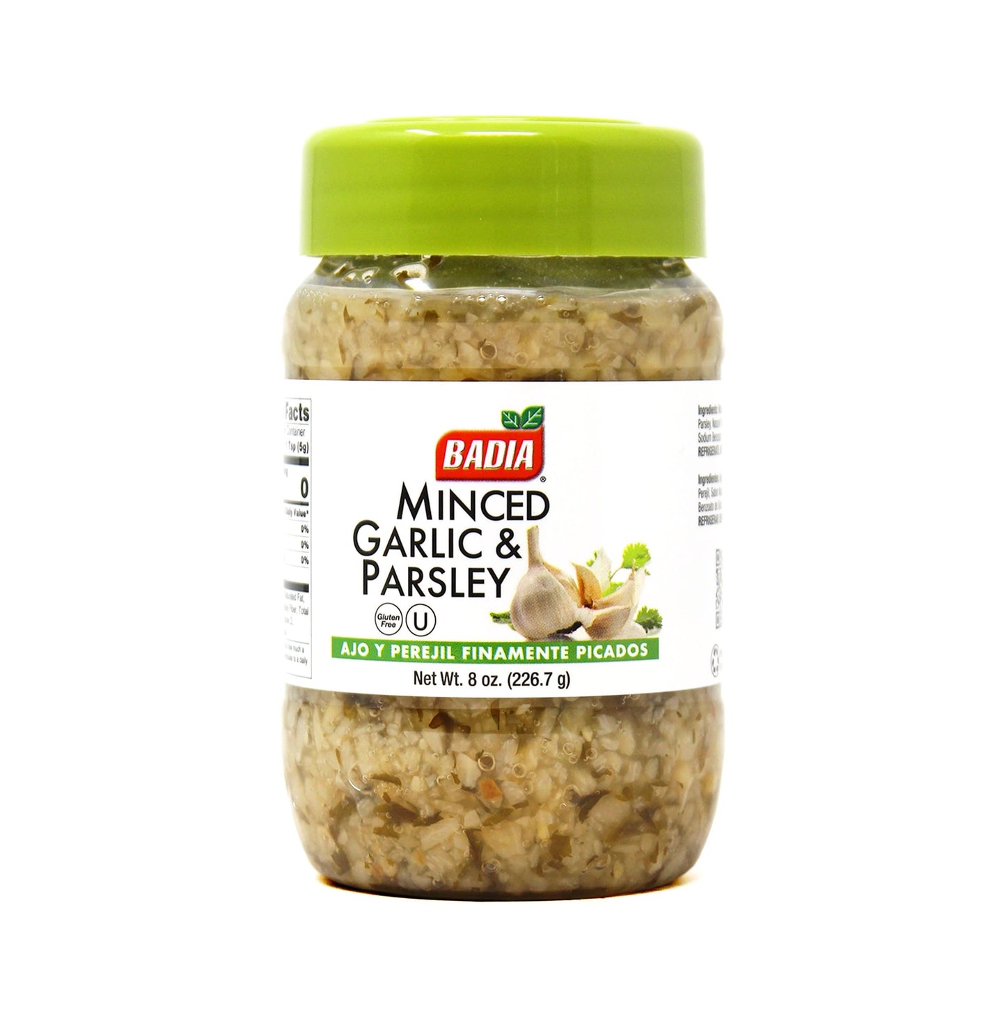 Badia Minced Garlic & Parsley, 8 oz - Aromatic Garlic and Fresh Parsley Blend