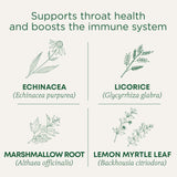 Traditional Medicinals Organic, Throat Coat Lozenges, Lemon Ginger Echinacea - Herbal Cough Drops, Helps Soothe Sore Throat - Non-GMO, Stimulant-Free
