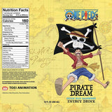 ONE PIECE PIRATE DREAM BLUE RASPBERRY ENERGY DRINK 12oz