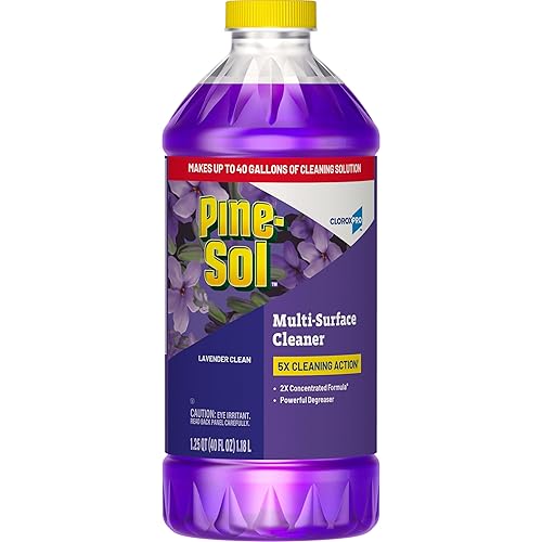 CloroxPro Pine-Sol Multi-Surface Cleaner, All Purpose Cleaner, Lavender Clean, 40 Fluid Ounces (Package May Vary)