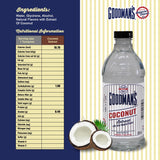 Goodman's Coconut Extract - Gluten-Free, Non-GMO, Kosher - Enhance Your Recipes with Tropical Coconut! Ideal for Whipped Toppings, Puddings, Cakes