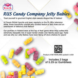 Jelly Babies English Style Sweets by RUS Candy Company, 2 Pack - 5.29 oz Each | Classic British Candy | Imported Treats (Jelly Babies)