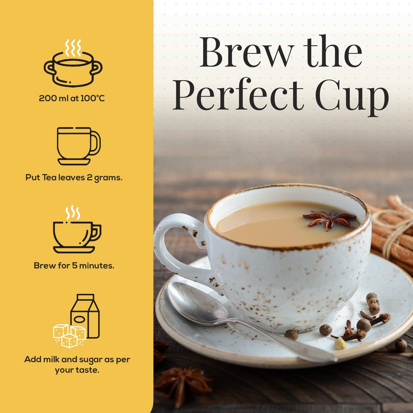 The Tea Heaven Masala Chai Tea Indian Loose Leaf Chai Tea with Whole Spices, Spiced Green Tea for Hot or Cold Brewing, 150 Grams (5.2 oz)