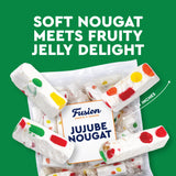 Jujube Nougat Candy - 12 Ounces (Approx. 35 Pieces) - Soft Chewy Fruit Jelly Pieces, Individually Wrapped, Classic Old Fashioned Treat, Easter Egg