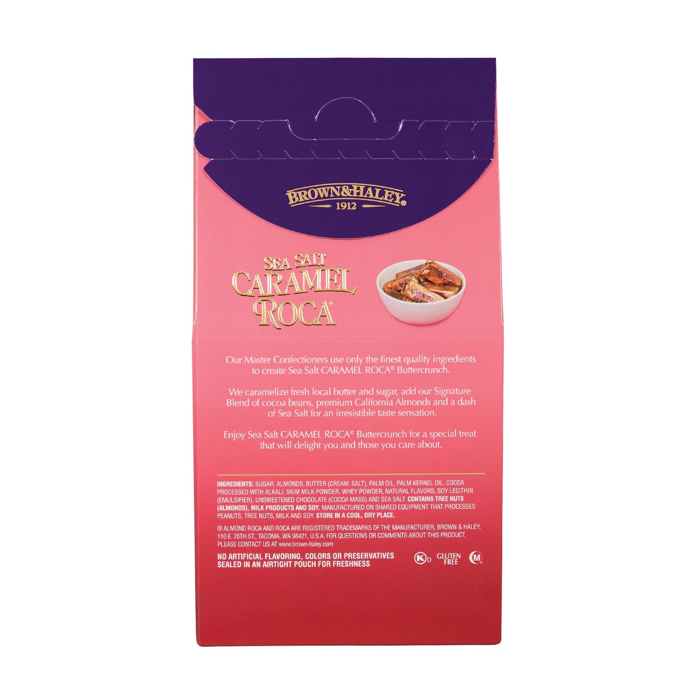 Almond Roca Stand-Up Box - 5oz Individually Wrapped Chocolate Candy - Caramel Buttercrunch Toffee with Almonds & Sea Salt - Gluten Free, Kosher