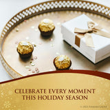 Ferrero Rocher, 12 Holiday Gift Packs, Premium Gourmet Milk Chocolate Hazelnut, Individually Wrapped Chocolate, 1.3 oz Each