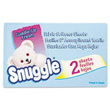 Snuggle VEN 2979929 Original Blue Sparkle Dryer Sheets (2-Piece/Box, 100 Boxes/Carton)