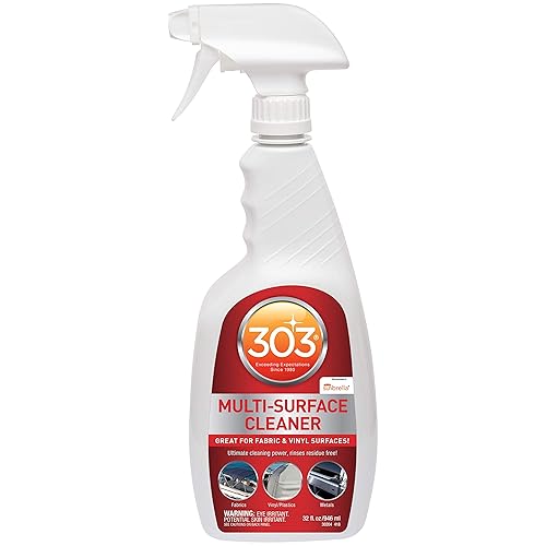 303 Products Marine Multi-Surface Cleaner, Boat Cleaner Spray for Vinyl, Canvas & Upholstery - Removes Dirt & Grime, Sunbrella Recommended, 32 oz