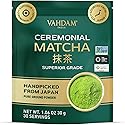 VAHDAM Ceremonial Matcha Green Tea Powder (30g) | Certified Ceremonial Grade Japanese Matcha | Handpicked from Uji, Japan | Smooth & Balanced Taste