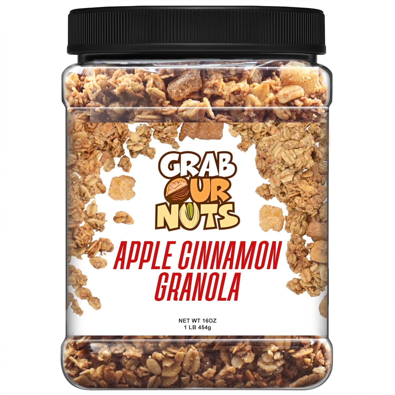 Grab Our Nuts Apple Cinnamon Granola - 16 Ounces