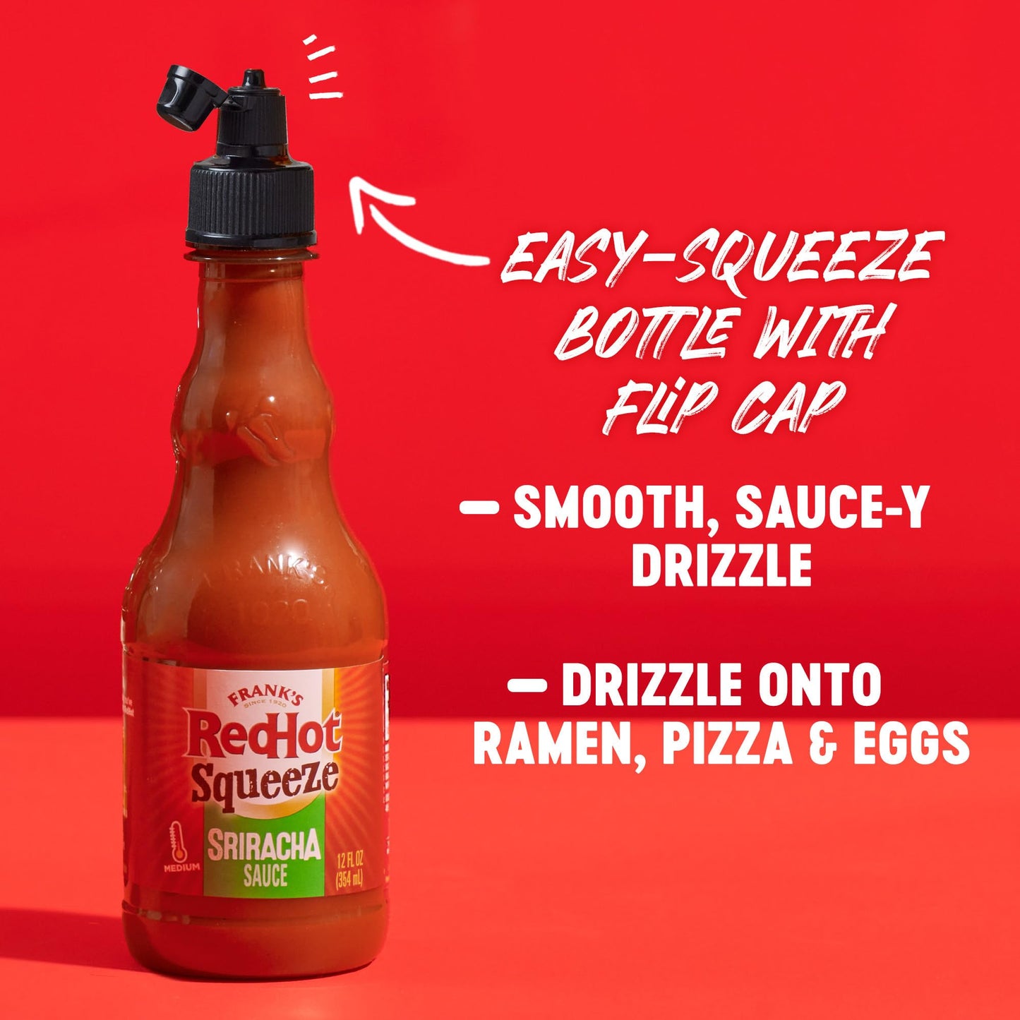Frank's RedHot Squeeze Sriracha Sauce, 12 fl oz