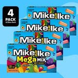 Mike and Ike Mega Mix Candy, 4 Pack of Movie Theater Candy Boxes 4.25 OZ Each, Ideal Mike and Ike Candy for Your Favorite Films, Perfect Theater Box