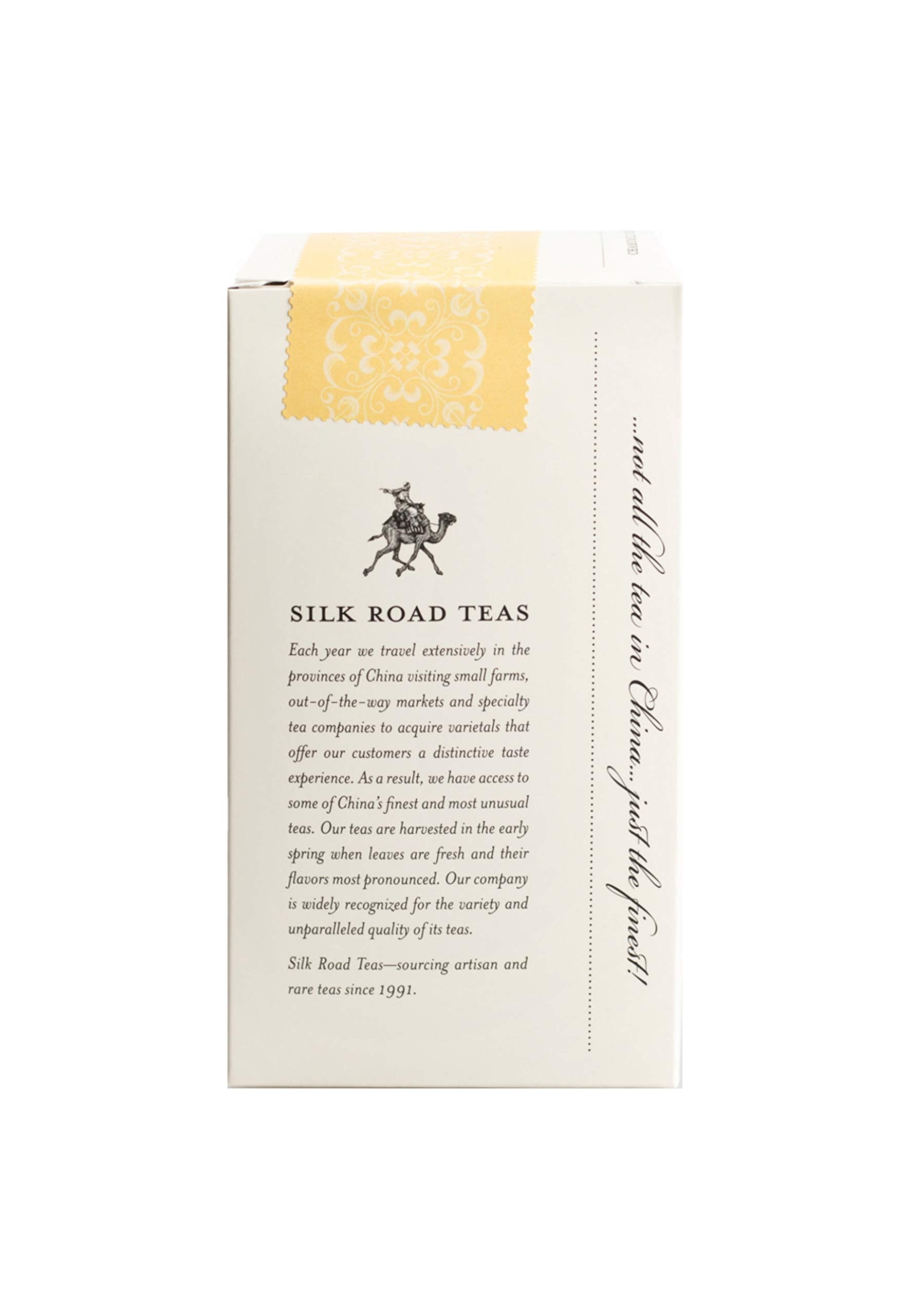 Silk Road Teas, Organic Chamomile Flower, Caffeine Free, Calming, Herbal, Fruity & Naturally Sweet, 15 Tea Bags