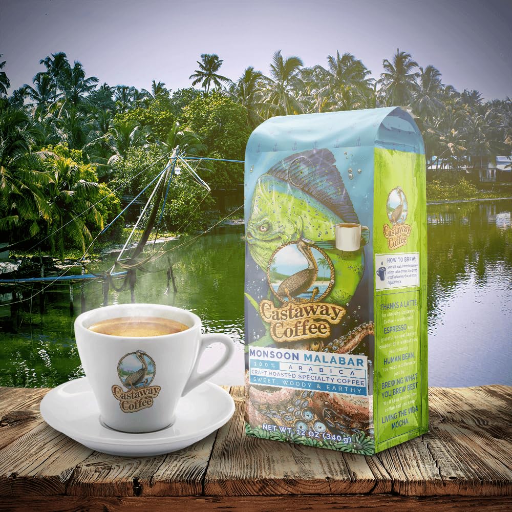 Castaway Coffee Monsoon Malabar K-Cup Pod 12 Count