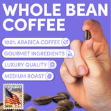 Sarasota Coffee Whole Bean Highlander Grogg | Medium Roast Gourmet Flavored Coffee Beans | Low Acid, Mold Free, Specialty Grade Flavored Bulk Beans |