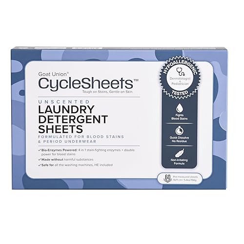 Goat Union CycleSheets Fragrance-Free Laundry Detergent Sheets | Dermatologist & Pediatrician Tested | Bio-Based Enzymes | Hypoallergenic, Gentle on