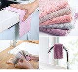 10 Pack Kitchen Cloth, Microfiber Dish Towels Washcloths, Super Absorbent Coral Velvet Dishtowels, Premium Cleaning Cloths,Non-Stick Oil Quick Dry