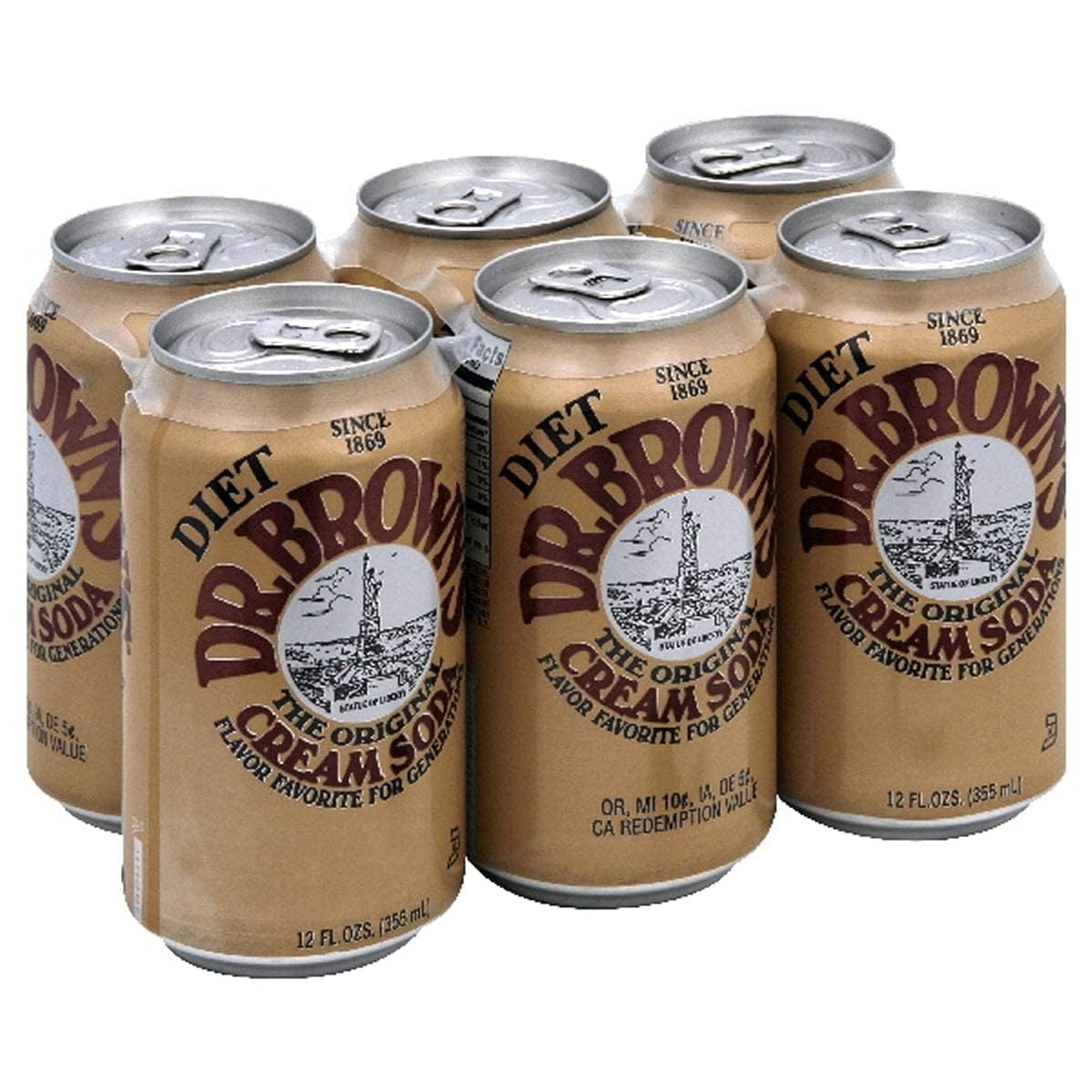 Dr. Brown Dr Brown's, The Original Diet Cream Soda - Case of 4 - 6/12 FZ