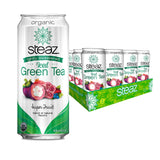 Steaz Lightly Sweetend Iced Green Tea, 16 OZ (Super Fruit)