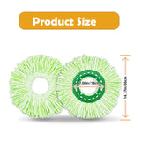 Odashen 3 Pack Washable Microfiber Replacement Mop Heads for Libman Tornado Spin Mop Refill, Microfiber Refill Head for New Version Spin Mop System