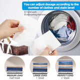 Laundry Sheet 80 Loads Eco-Friendly Laundry Soap Washer Sheets - Liquidless Detergent Plastic Free & Hypoallergenic(Berry Party Scented)