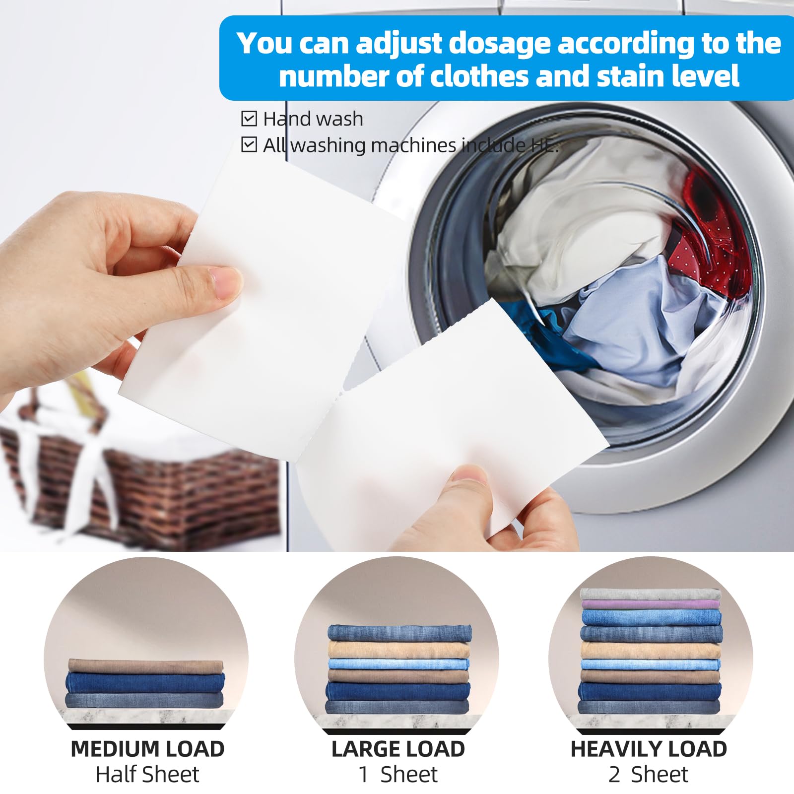 Laundry Sheet 80 Loads Eco-Friendly Laundry Soap Washer Sheets - Liquidless Detergent Plastic Free & Hypoallergenic(Berry Party Scented)