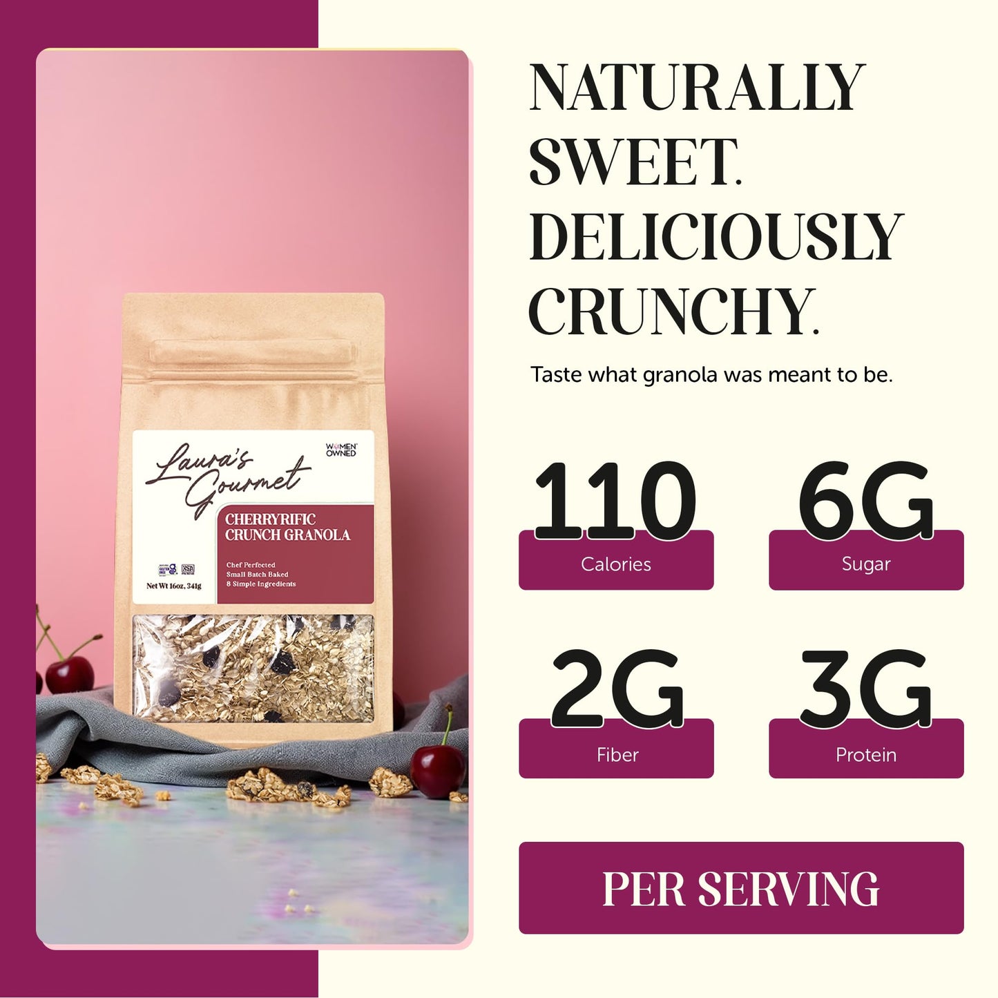 LORD NUT LEVINGTON CherryRific Crunch Granola, 16 OZ