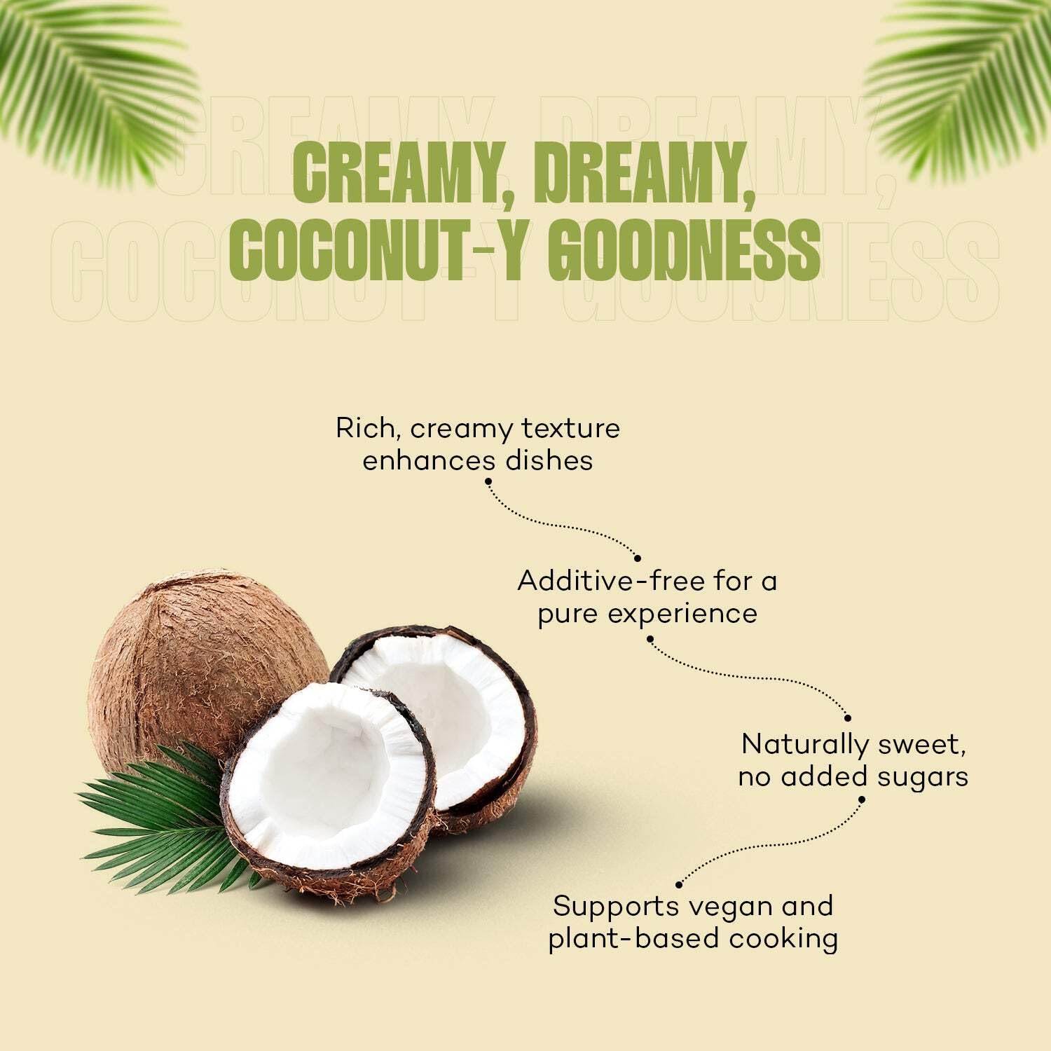 Urban Platter Unsweetened Coconut Cream (Pack of 3) | Thick & Creamy Texture | Dairy Substitute | Ideal For Sauces, Puddings, Ice Cream & Whipped Cream | 8.45 Fl Oz/250ml