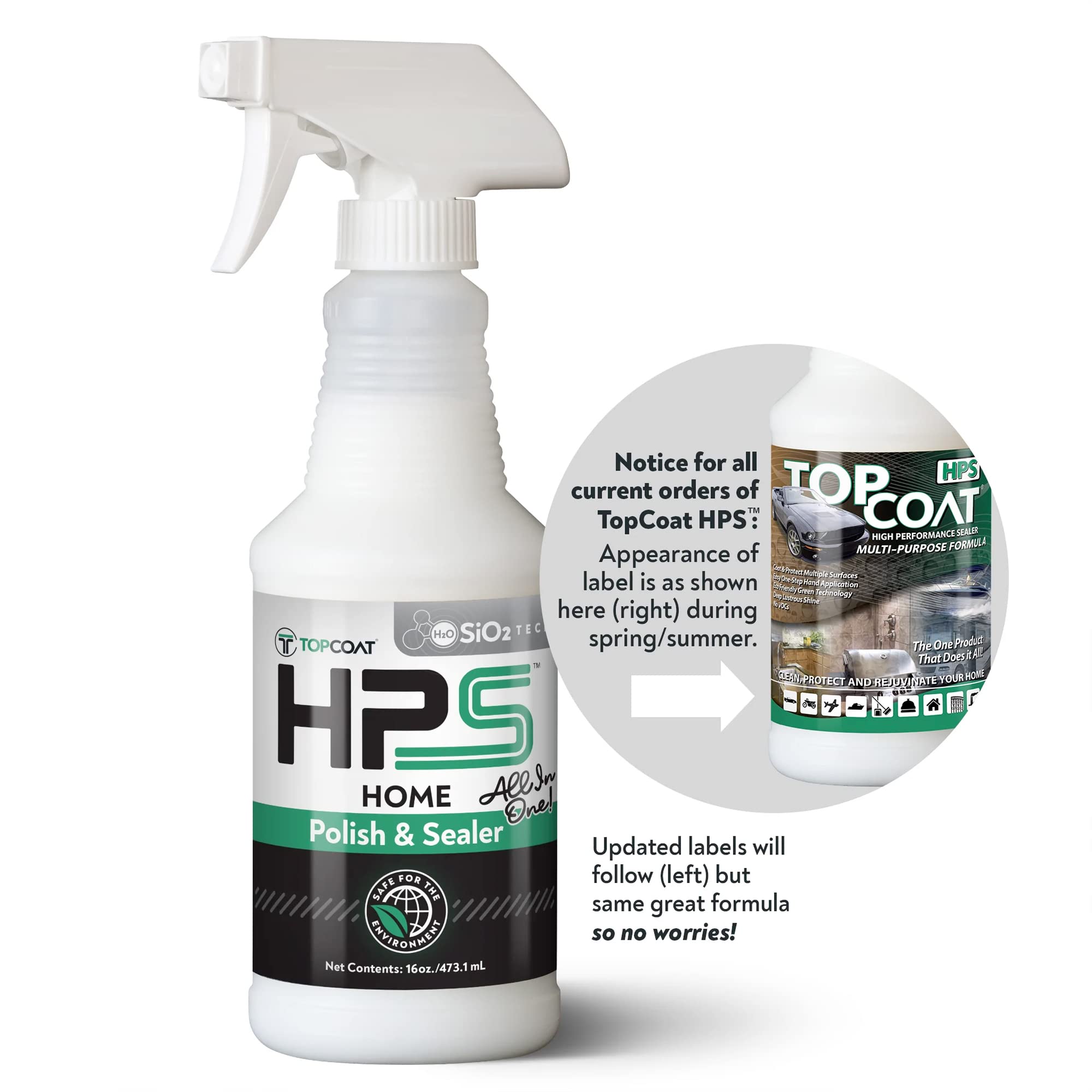 TopCoat HPS High-Performance Sealer for Household Cleaning, 16 oz Water-Based, Multi-Purpose Cleaning Products for Home - Easily and Effectively